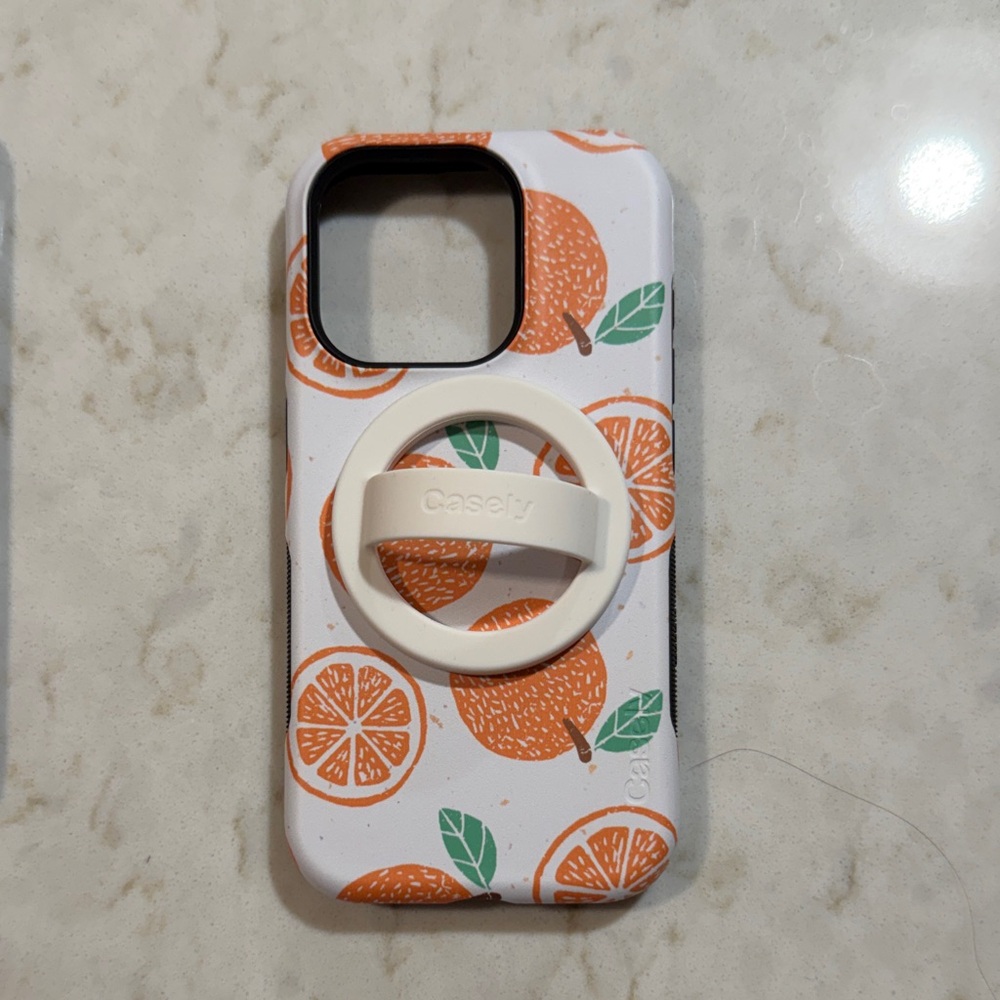 Casely Orange Slice Phone Case with Stand